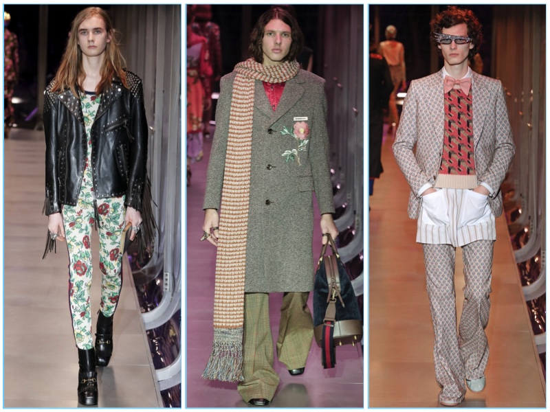 gucci fall winter mens collection milan fashion week runway show