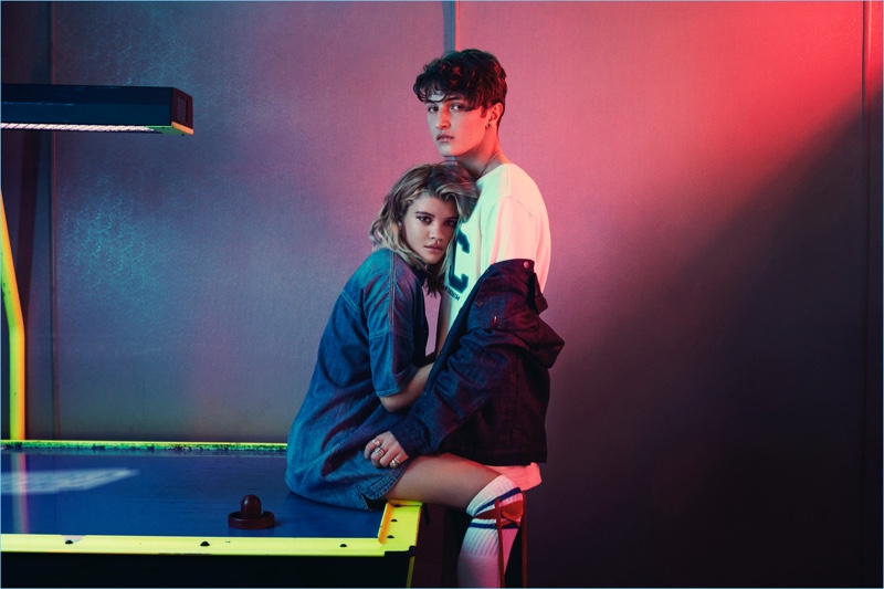 Sofia Richie and Anwar Hadid come together for Hilfiger Denim’s spring-summer 2017 campaign.