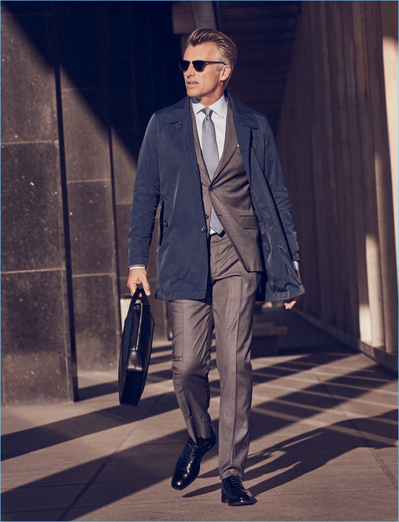 John Pearson embraces corporate style for J.Hilburn's spring-summer 2017 outing.