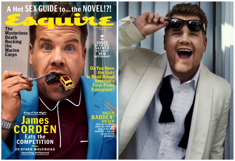 James corden 2017 esquire cover shoot