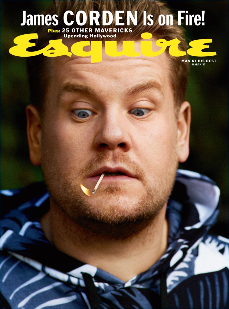 Cédric Buchet photographs James Corden for the subscriber's cover of Esquire's March 2017 issue.