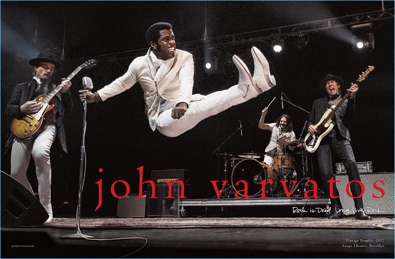 Vintage Trouble rocks out for John Varvatos' spring-summer 2017 campaign.