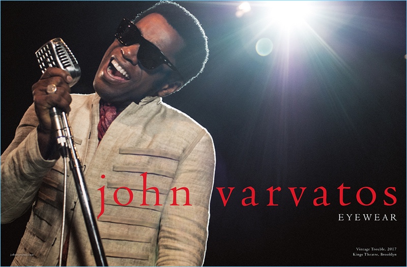 Ty Taylor of Vintage Trouble steals the spotlight for John Varvatos' spring-summer 2017 campaign.