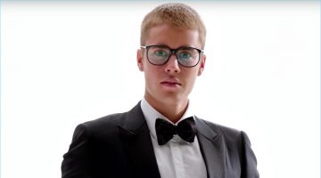 Justin Bieber Dons Dior Homme for T-Mobile Super Bowl Commercial Donning a Dior Homme tuxedo, Justin Bieber is front and center for T-Mobile.