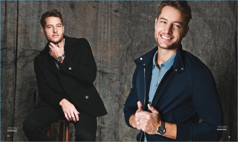 This is Us star Justin Hartley dons Louis Vuitton for Haute Living.