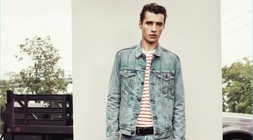 The New Skinny: Levi's Debuts 501 Skinny Jeans Adrien Sahores models Levi's 501 skinny jeans in the brand's Hillman wash.