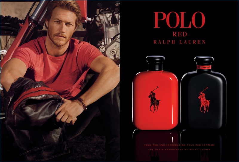 Luke Bracey stars in Ralph Lauren's Polo Red Extreme fragrance campaign.