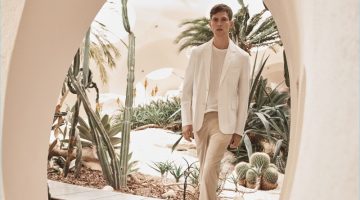 Josh Olins photographs Mathias Lauridsen in summer suiting from Mango's Committed Collection.