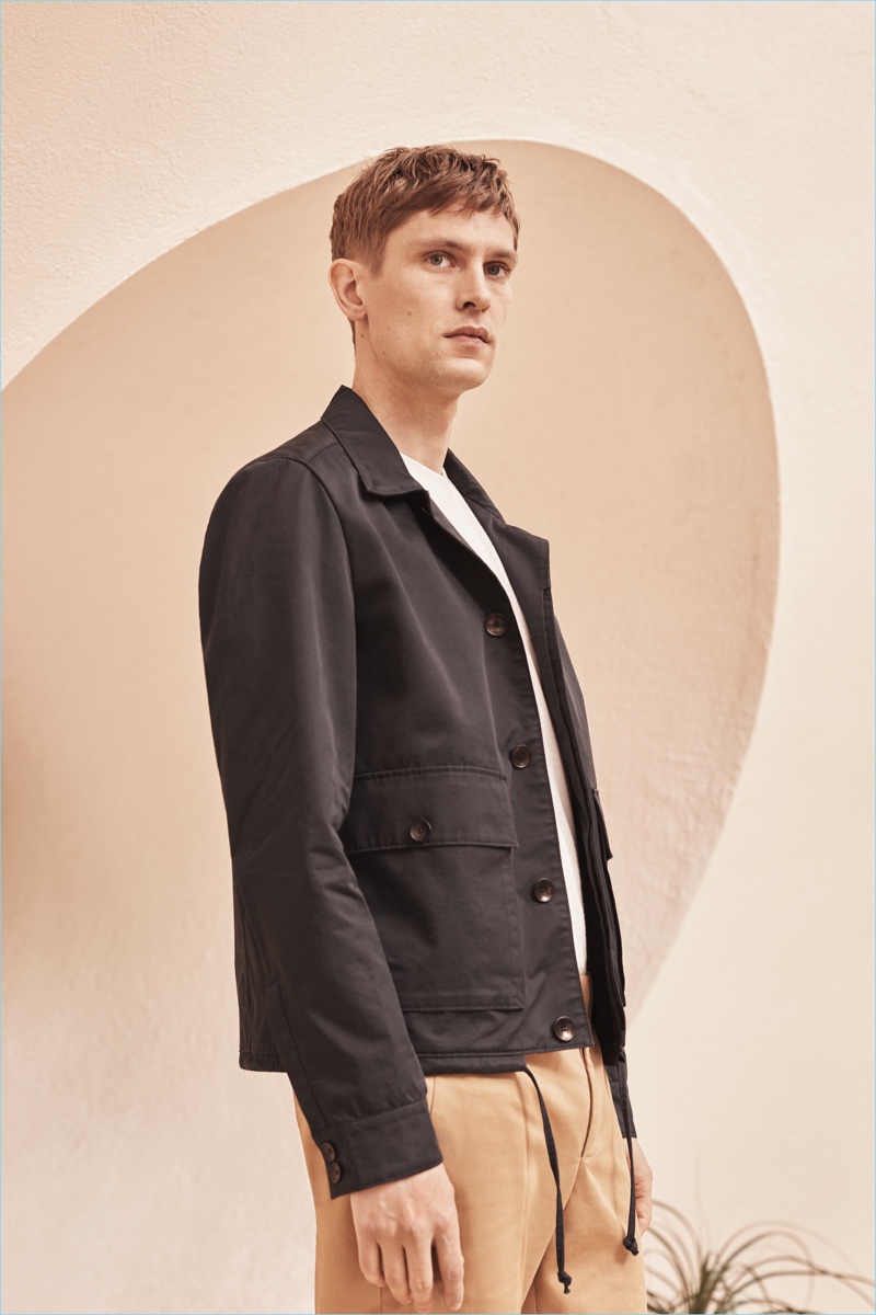 Mathias Lauridsen fronts the campaign for Mango Man's Committed Collection.