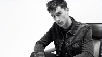 Harvey James stars in Mango Man's spring-summer 2017 denim campaign.