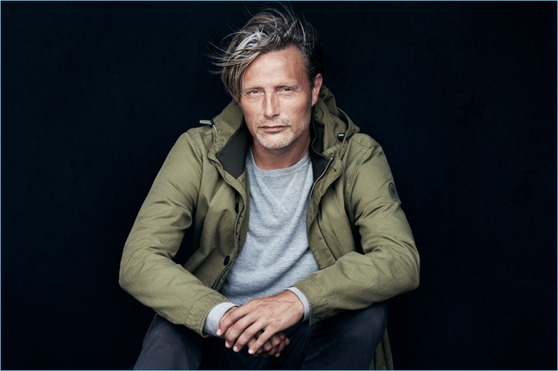 Actor Mads Mikkelsen reunites with Marc O'Polo for the brand's spring-summer 2017 campaign.