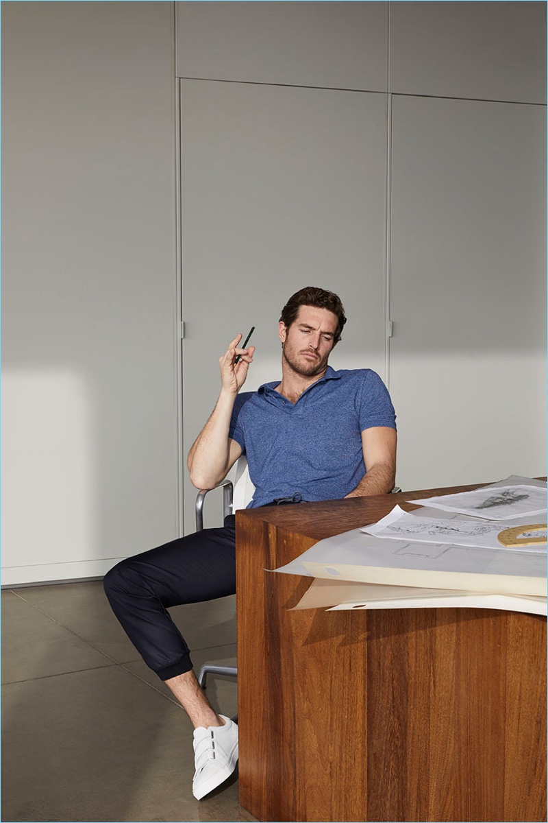 Spanish brand Massimo Dutti delivers comfortable essentials such as the polo and joggers for its Soft Collection.