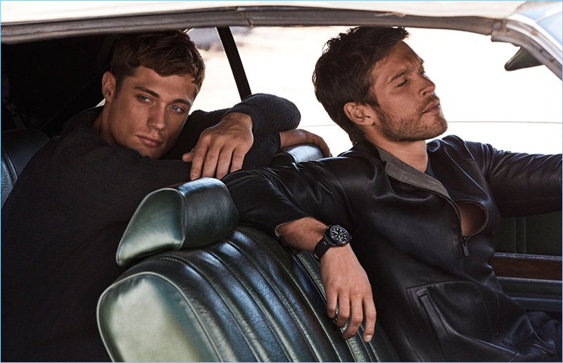 Alvaro Beamud Cortes photographs Steven Chevrin and Josh Upshaw for Massimo Dutti's spring-summer 2017 campaign.