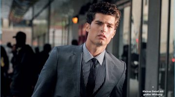 Back in Business: Paolo Anchisi Dons Designer Suits for GQ Germany Embracing a business look, Paolo Anchisi wears a suit by HUGO Hugo Boss.