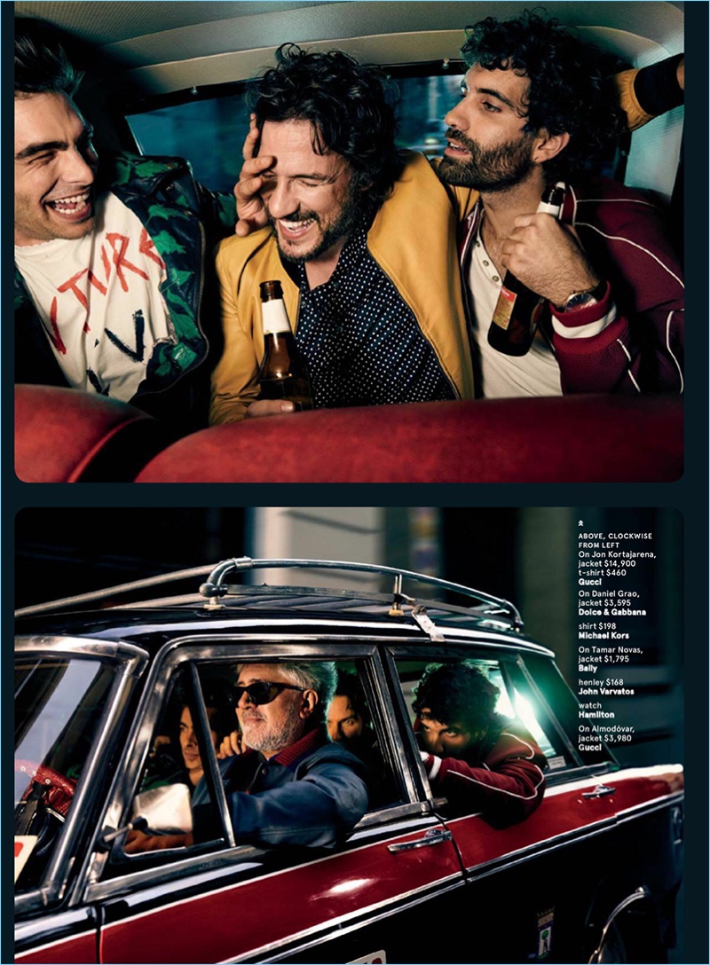 Jon Kortajarena, Daniel Grao, and Tamar Novas take a wild ride for the pages of GQ.