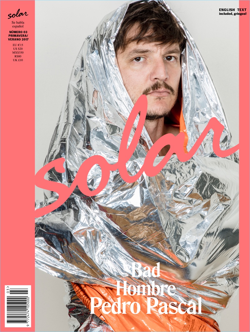 Pedro Pascal covers the latest issue of Solar magazine.