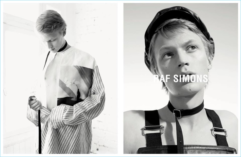 Jonas Glöer adds another campaign to his portfolio with Raf Simons' spring-summer 2017 efforts.