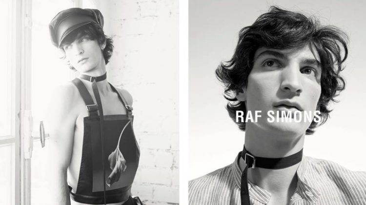 Luca Lemaire reunites with Raf Simons for the designer's spring-summer 2017 campaign.