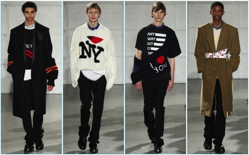 Raf Simons presents its fall-winter 2017 collection during New York Fashion Week: Men.
