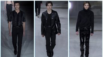 Saint Laurent Takes to the Catwalk with Black Fall '17 Collection Saint Laurent presents its fall-winter 2017 men's collection during Paris Fashion Week.