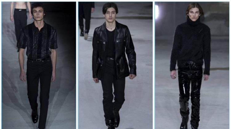 Saint Laurent Takes to the Catwalk with Black Fall ’17 Collection