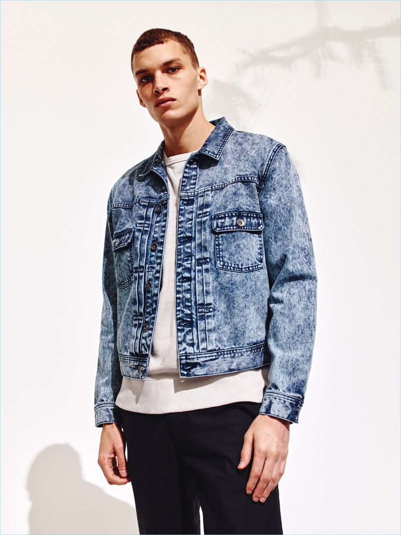 Saturdays NYC approaches the essential denim jacket with a retro inspired acid wash.