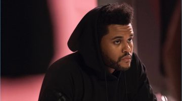 Behind the Scenes: The Weeknd Shoots H&M Campaign Sporting a hooded sweatshirt, The Weeknd poses for a spring H&M campaign.