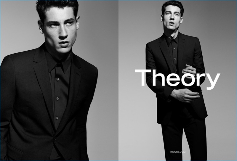 Nicolas Ripoll suits up for Theory's spring-summer 2017 advertising campaign. » Theory Highlights Modern Basics with Spring '17 Campaign Nicolas Ripoll suits up for Theory's spring-summer 2017 advertising campaign.