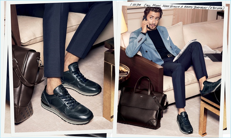 Francesco Carrozzini stars in Tod's spring-summer 2017 advertising campaign.