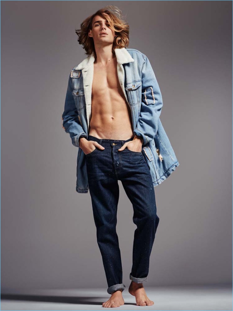 Ton Heukels channels a 70s attitude for Lois Jeans.
