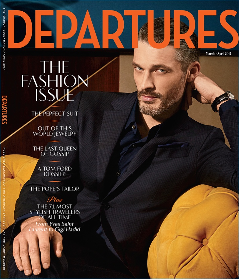 Photographed by Arnaldo Anaya-Lucca, Ben Hill covers Departures magazine.