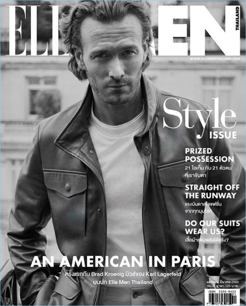 Brad Kroenig covers the latest issue of Elle Men Thailand.