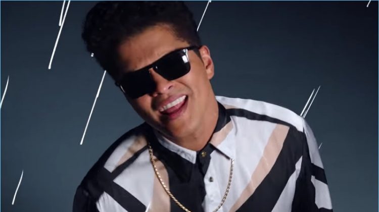 Bruno Mars Rocks Oliver Peoples Sunglasses for That’s What I Like Music Video