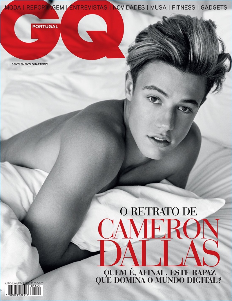 Branislav Simoncik photographs Cameron Dallas for the cover of GQ Portugal.