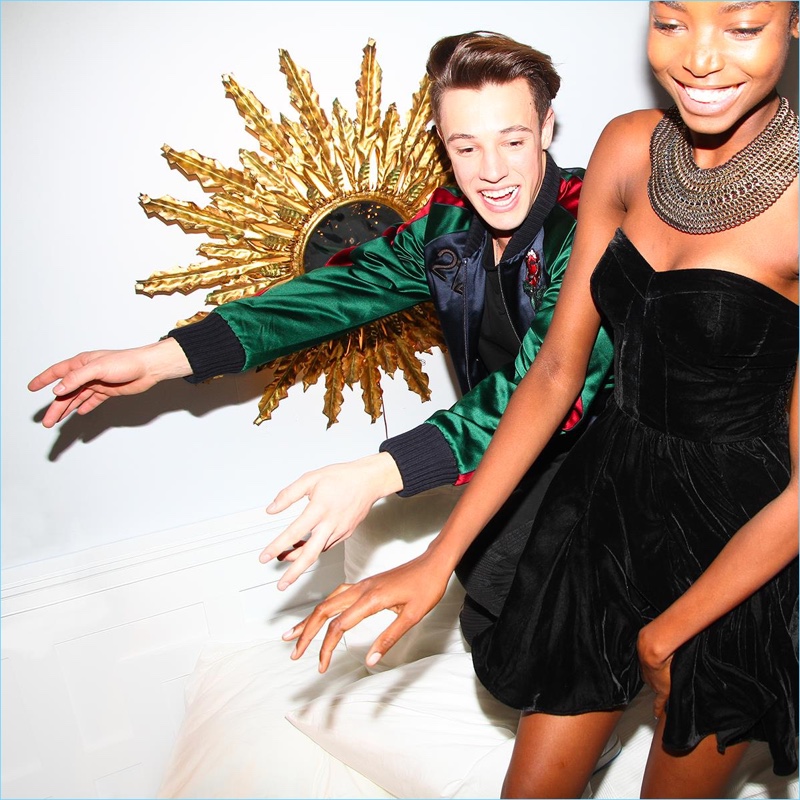 Maria Borges dances the night away with Cameron Dallas.