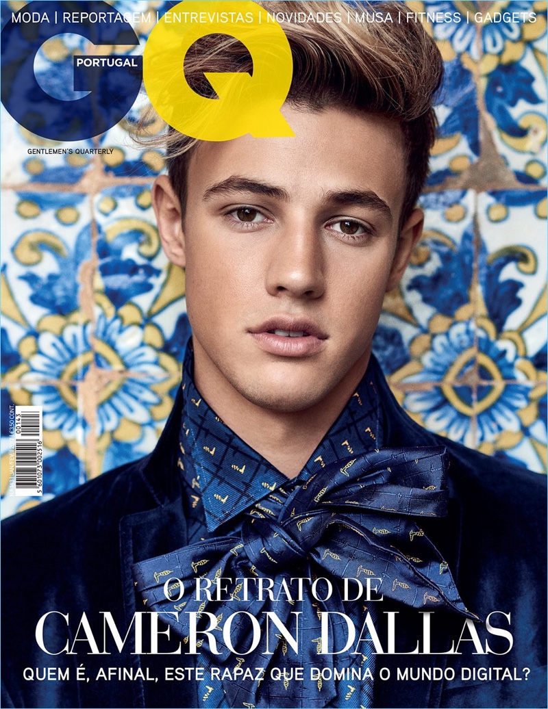 Cameron Dallas goes dandy for the cover of GQ Portugal.