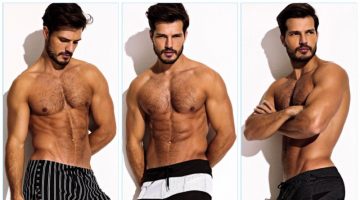 Charlie Looks to Swim Season with Fresh Swimwear Styles Diego Miguel sports Charlie by Matthew Zink's latest swimwear styles.