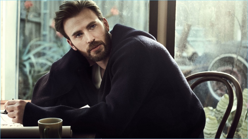 Mark Segal photographs Chris Evans for Esquire magazine.