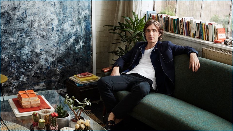 Cillian Murphy Sitting Mr Porter 2017 Photo Shoot