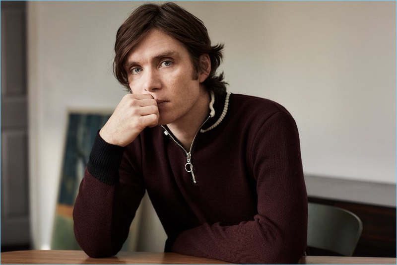 Cillian Murphy AMI Sweater 2017 Mr Porter Photo Shoot