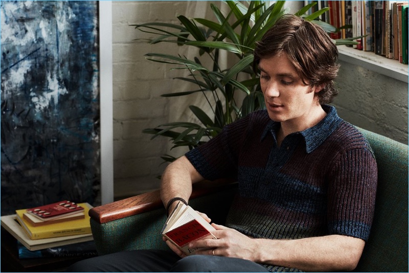 Cillian Murphy Reading Book Mr Porter 2017 Photo Shoot