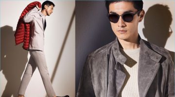 Massimo Dutti taps Daisuke Ueda for a lookbook featuring standout pieces, such as a suede jacket.