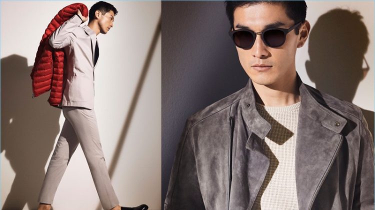 Massimo Dutti taps Daisuke Ueda for a lookbook featuring standout pieces, such as a suede jacket.