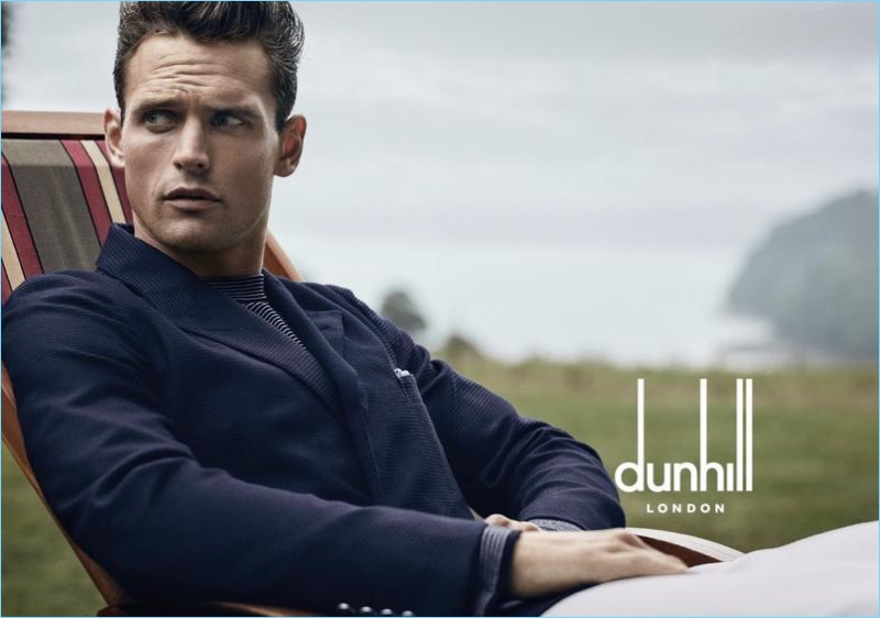 Guy Robinson stars in Dunhill's spring-summer 2017 campaign.