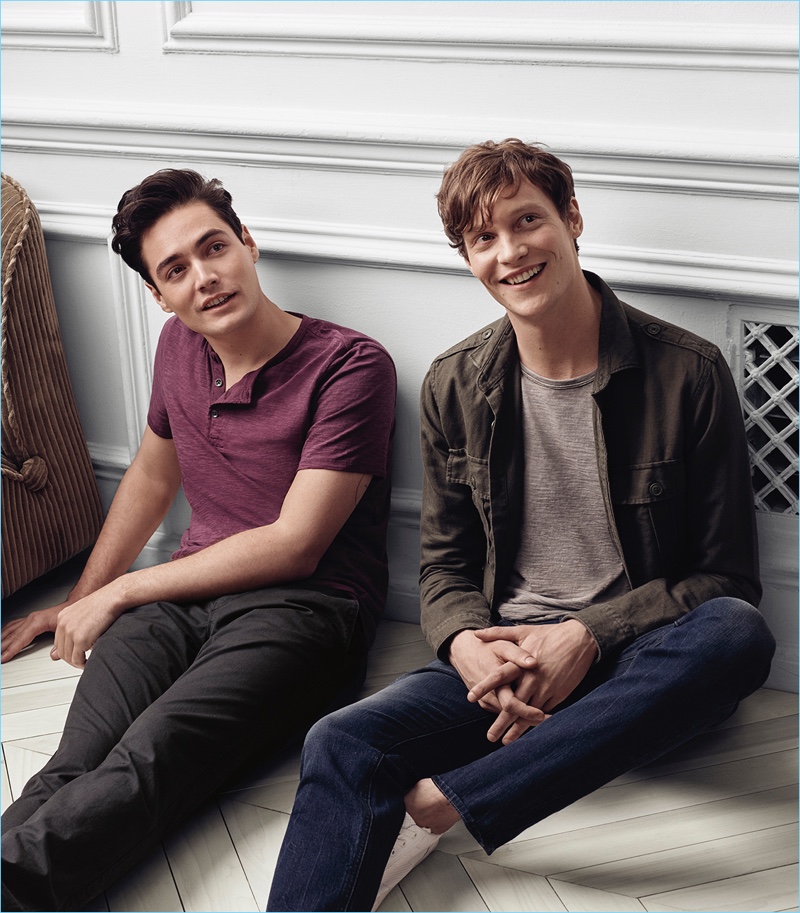 Levi Dylan joins Matthew Hitt in relaxed fashions from Express.