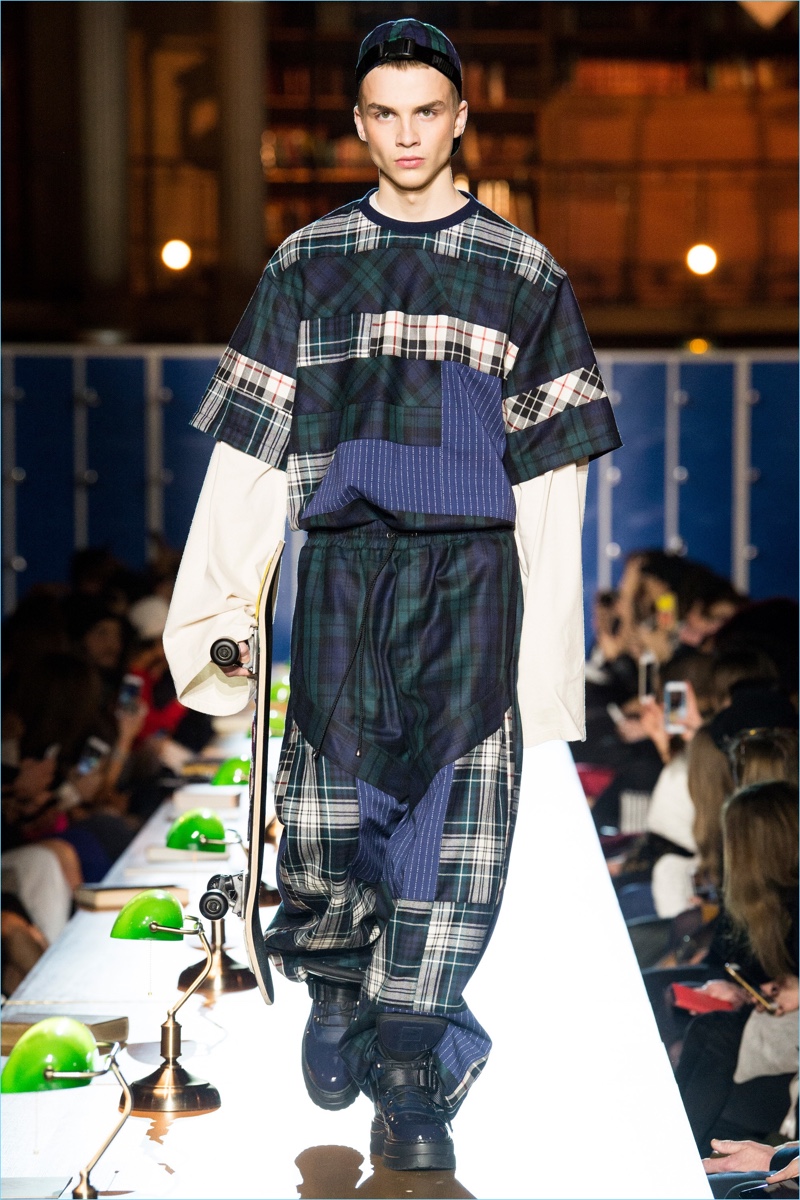 Tartan is patched together for oversized fashions from Fenty x Puma.