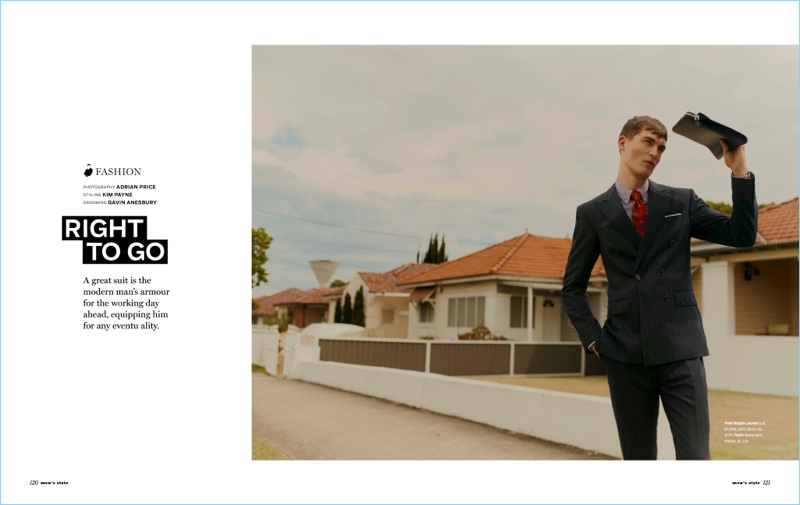 Jason Anthony dons a POLO Ralph Lauren suit for Men's Style Australia.