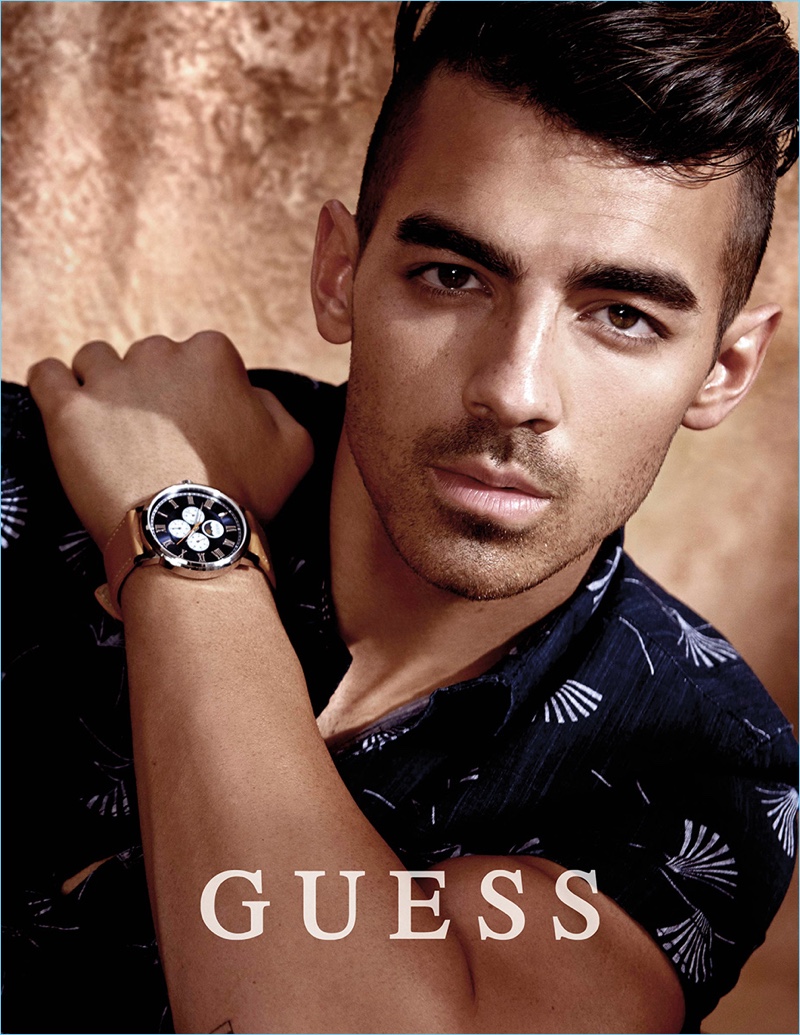 Joe Jonas stars in the spring-summer 2017 GUESS Watch campaign.