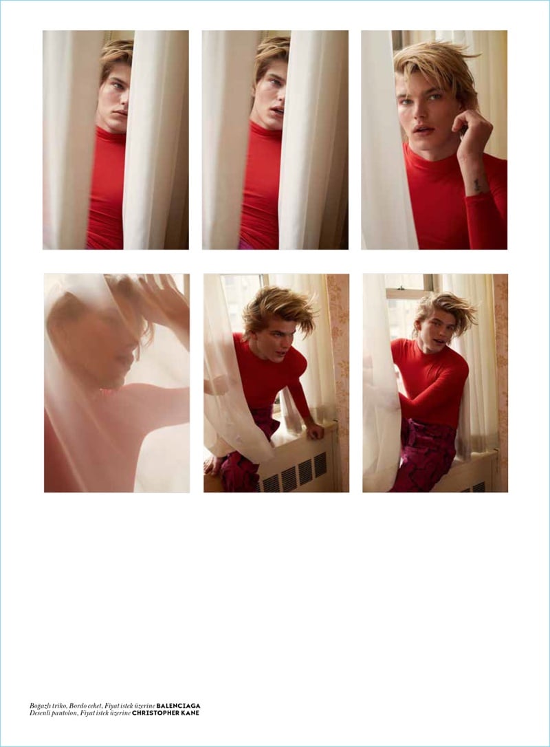 Jordan Barrett 2017 Vogue Turkey Cover Photo Shoot