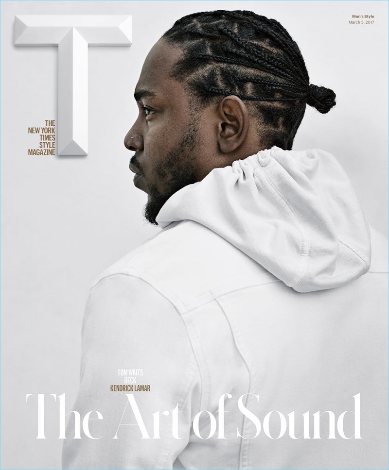 Kendrick Lamar sports white for the cover of T magazine. » Beck, Kendrick Lamar & Tom Waits Cover T Magazine's Music Issue Kendrick Lamar sports white for the cover of T magazine.